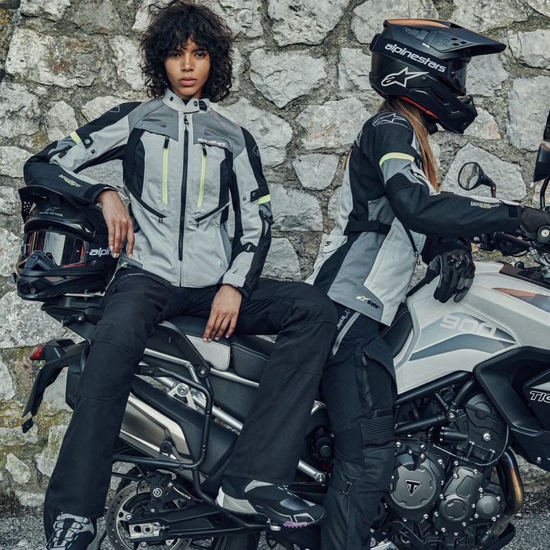 Blouson moto Alpinestars Bogota PRO Drystar gris-noir-jaune fluo