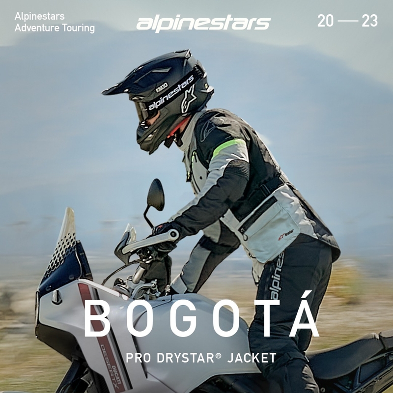 Blouson moto Alpinestars Bogota PRO Drystar gris-noir-jaune fluo
