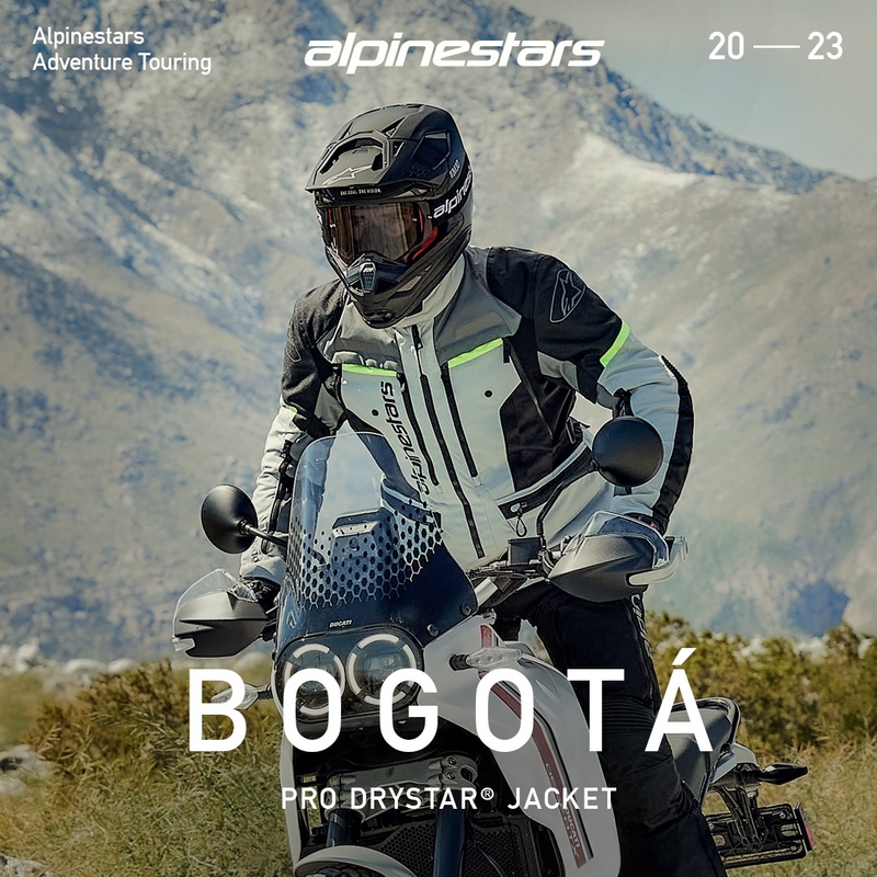 Blouson moto Alpinestars Bogota PRO Drystar gris-noir-jaune fluo