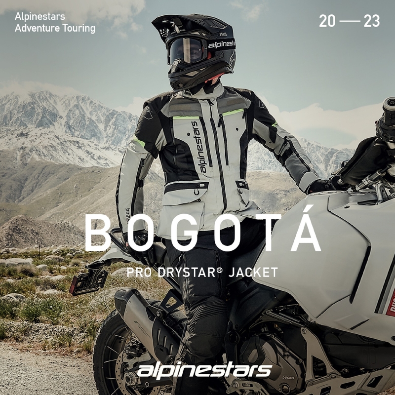 Blouson moto Alpinestars Bogota PRO Drystar gris-noir-jaune fluo