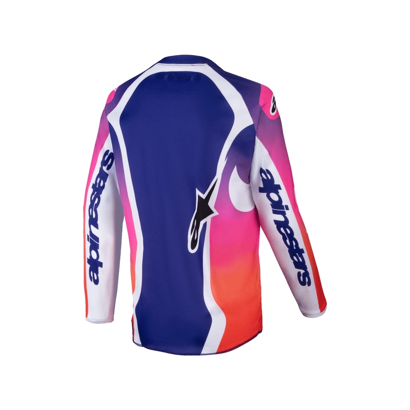 Maillot motocross enfant Alpinestars Racer Wurx multicolore-blanc