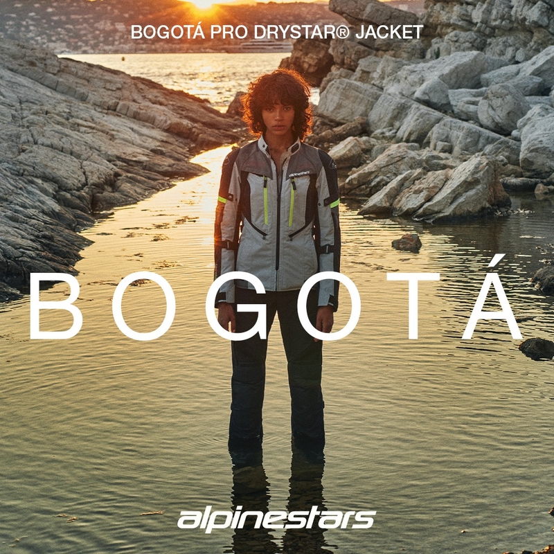 Blouson moto femme Alpinestars Stella Bogota PRO Drystar noir