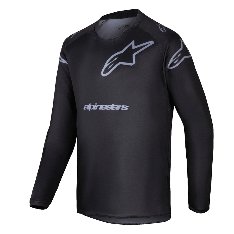 Alpinestars Racer Graphite Kids Motocross Jersey Black