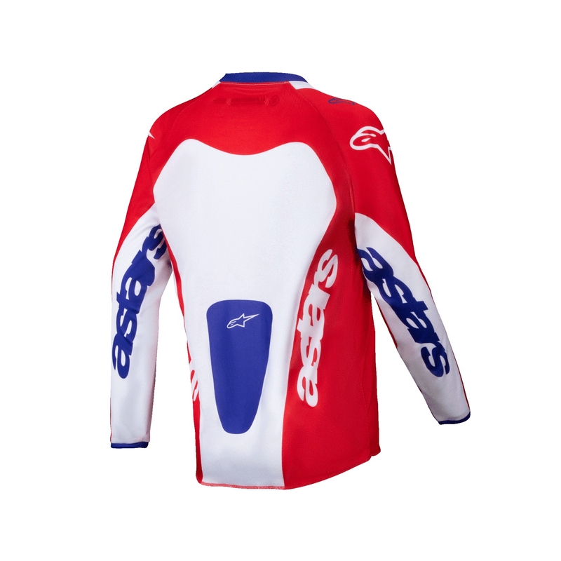 Maillot motocross enfant Alpinestars Racer Veil rouge et blanc