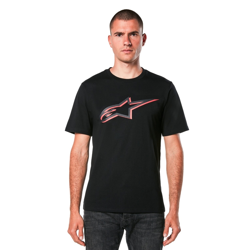 T-shirt Alpinestars Ageless Shadow CSF noir-rouge