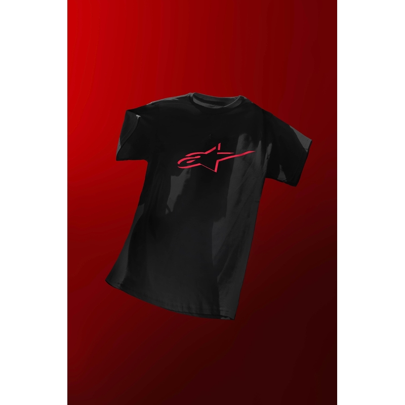 T-shirt Alpinestars Ageless Shadow CSF noir-rouge