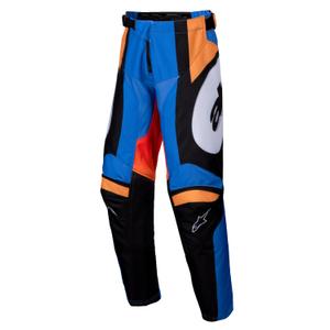 Alpinestars Racer Melt Kids Motocross Pants Orange and Blue