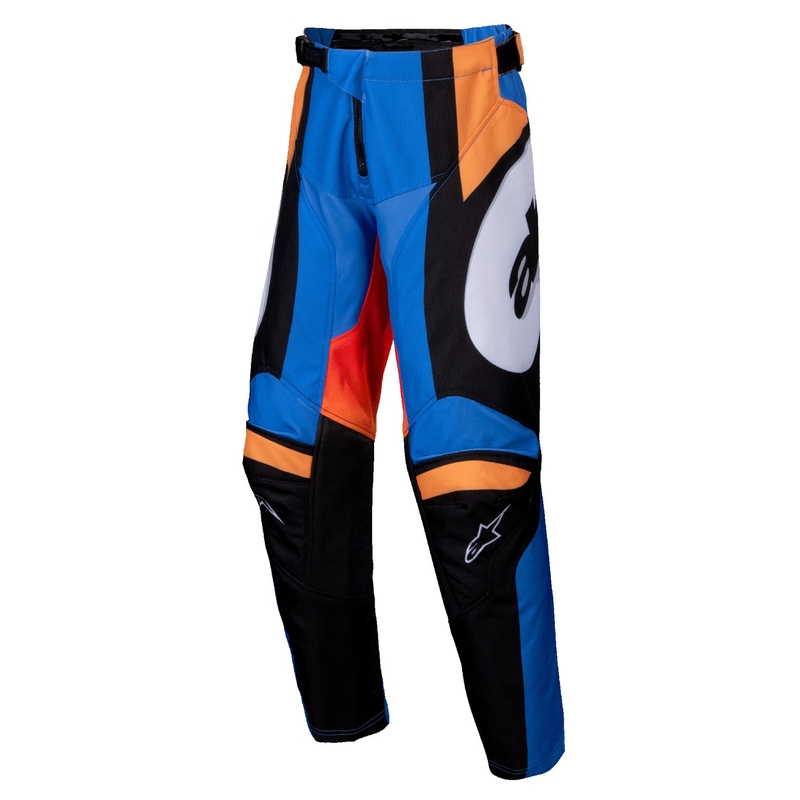 Alpinestars Racer Melt Kids Motocross Pants Orange and Blue