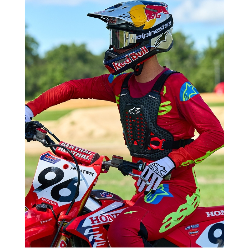 Protection thoracique Alpinestars A-5 Plasma noir-rouge-blanc