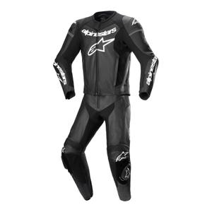 Combinaison deux pièces Alpinestars GP Force Lurv 2025 en cuir noir et blanc