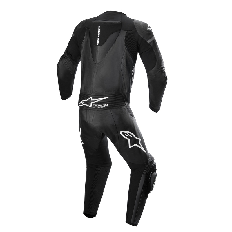 Combinaison deux pièces Alpinestars GP Force Lurv en cuir noir et blanc