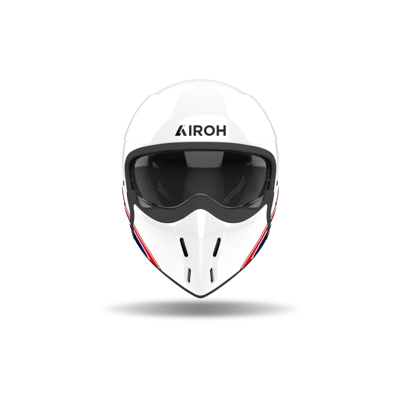 Casque moto modulable Airoh J110 Eon brillant blanc-bleu-rouge