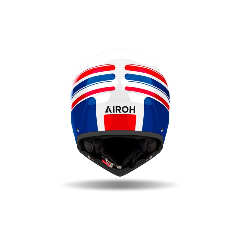 Casque moto modulable Airoh J110 Eon brillant blanc-bleu-rouge