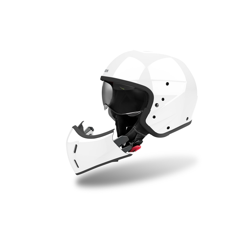 Casque moto modulable Airoh J110 Color Glossy White