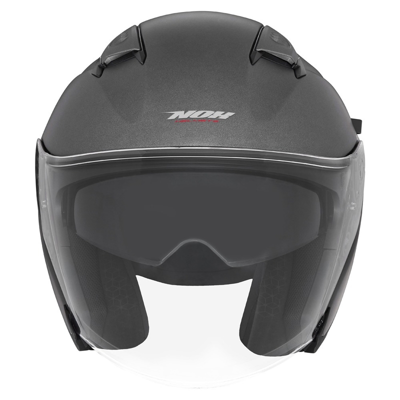 Casque moto ouvert NOX N130 titane mat