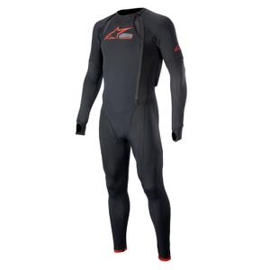 Couche extérieure de la veste airbag Alpinestars TECH-AIR®10 avec jambes longues noir-rouge-gris