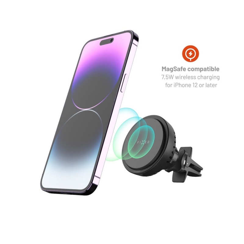 FIXED Support de charge sans fil MagCool avec refroidissement actif avec support MagSafe Noir 15W