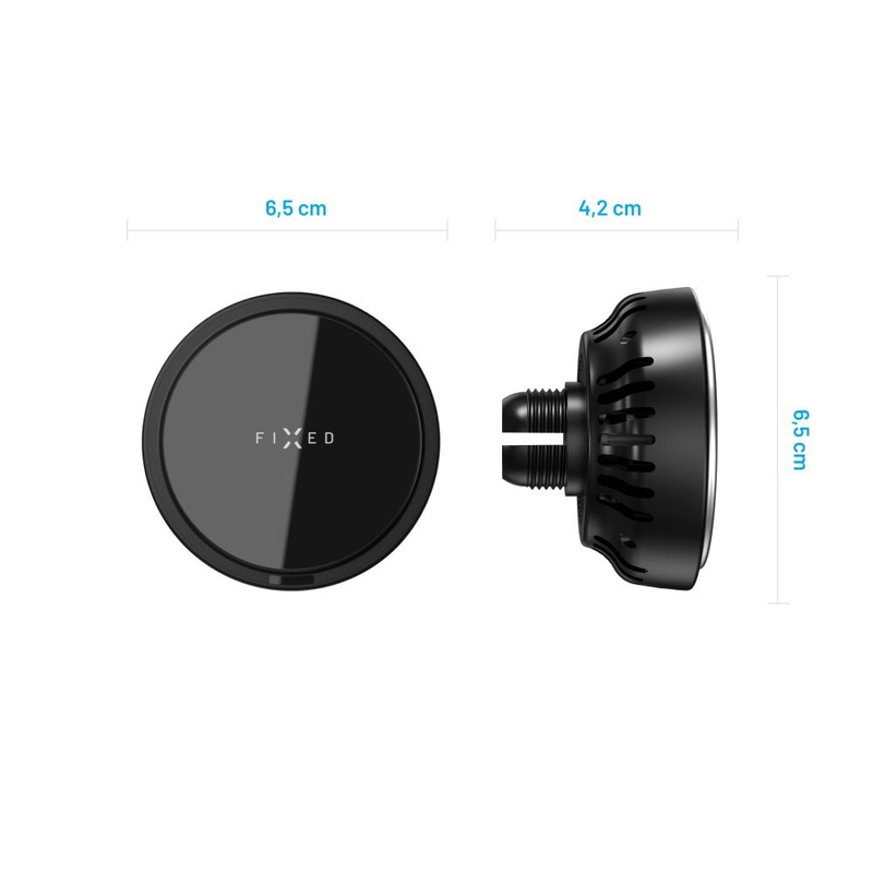 FIXED Support de charge sans fil MagCool avec refroidissement actif avec support MagSafe Noir 15W