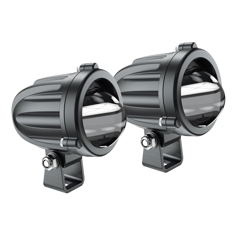 Jeu d'éclairage LED supplémentaire Interphone antibrouillard noir 10W