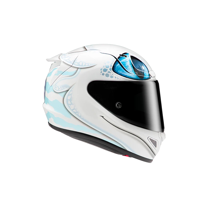 Casque intégral HJC RPHA 12 Light Fury Universal blanc-bleu soldes