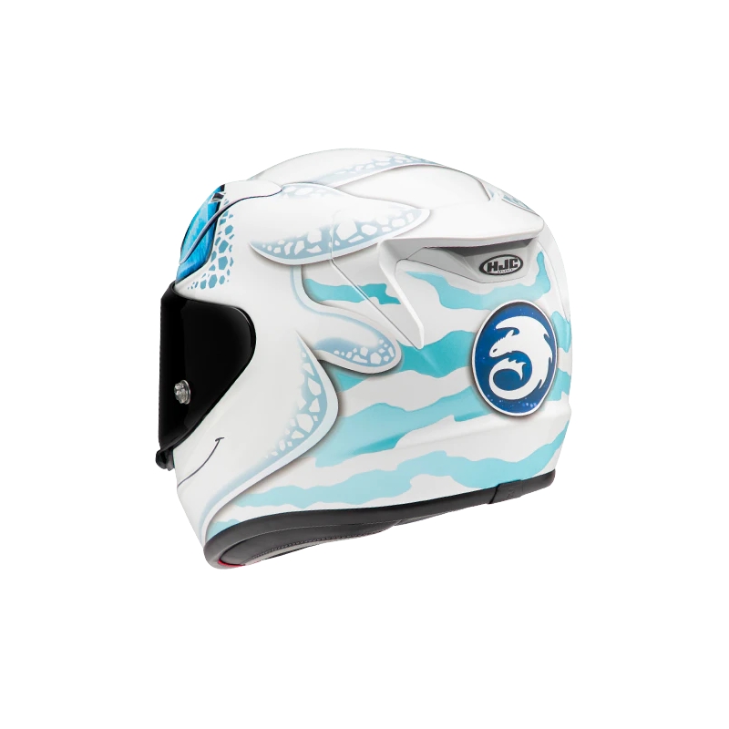 Casque intégral HJC RPHA 12 Light Fury Universal blanc-bleu soldes