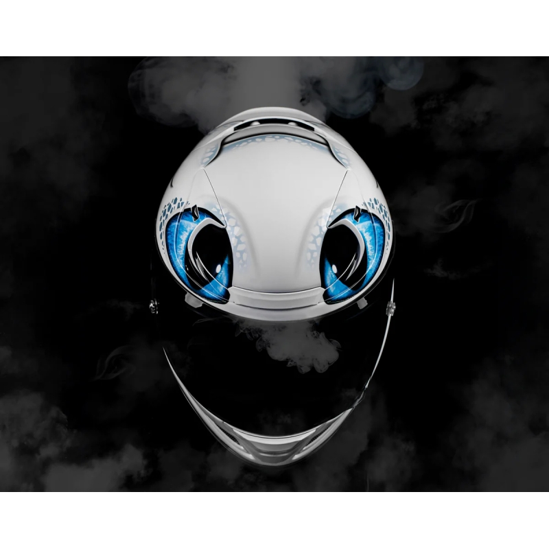 Casque intégral HJC RPHA 12 Light Fury Universal blanc-bleu soldes