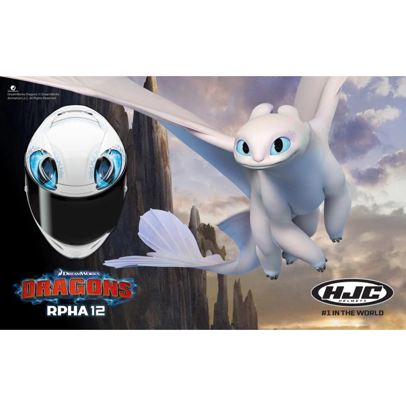 Casque intégral HJC RPHA 12 Light Fury Universal blanc-bleu soldes