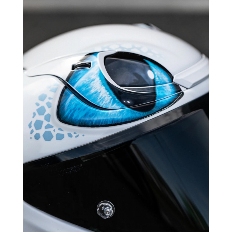 Casque intégral HJC RPHA 12 Light Fury Universal blanc-bleu soldes