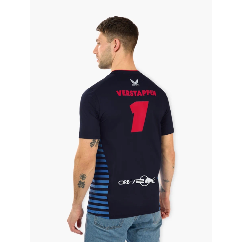 T-shirt Red Bull Racing F1 Max Verstappen bleu foncé