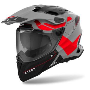 Casque enduro Airoh Commander 2 Reveal 2024 rouge mat fluo