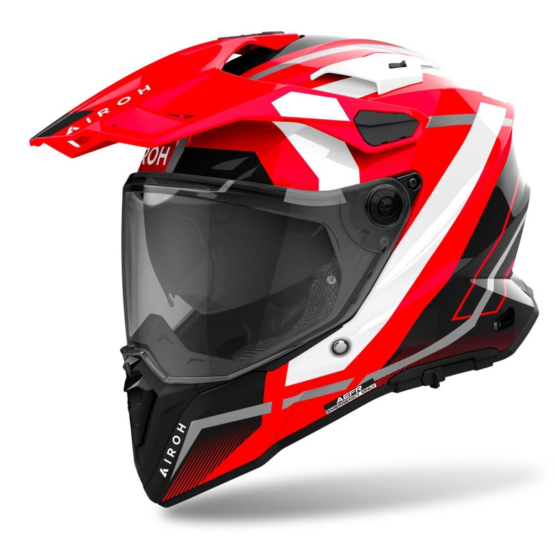 Casque enduro Airoh Commander 2 Mavick rouge brillant