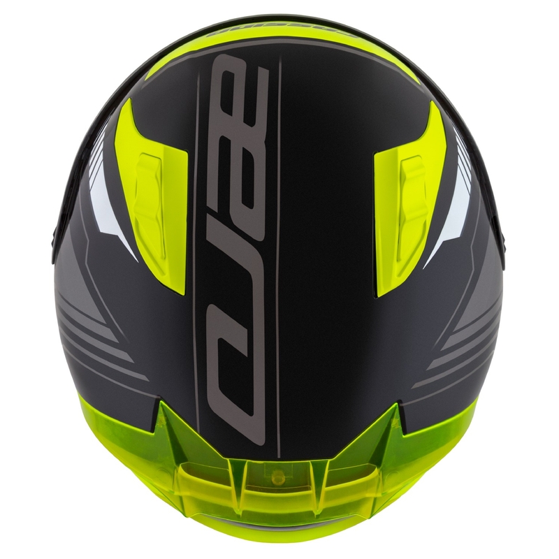Casque moto intégral Cassida Aero Drome noir-jaune fluo-blanc-gris