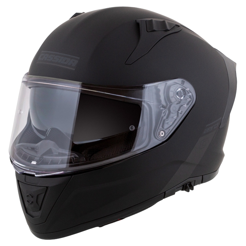 Casque moto Cassida Aero integral noir-gris mat