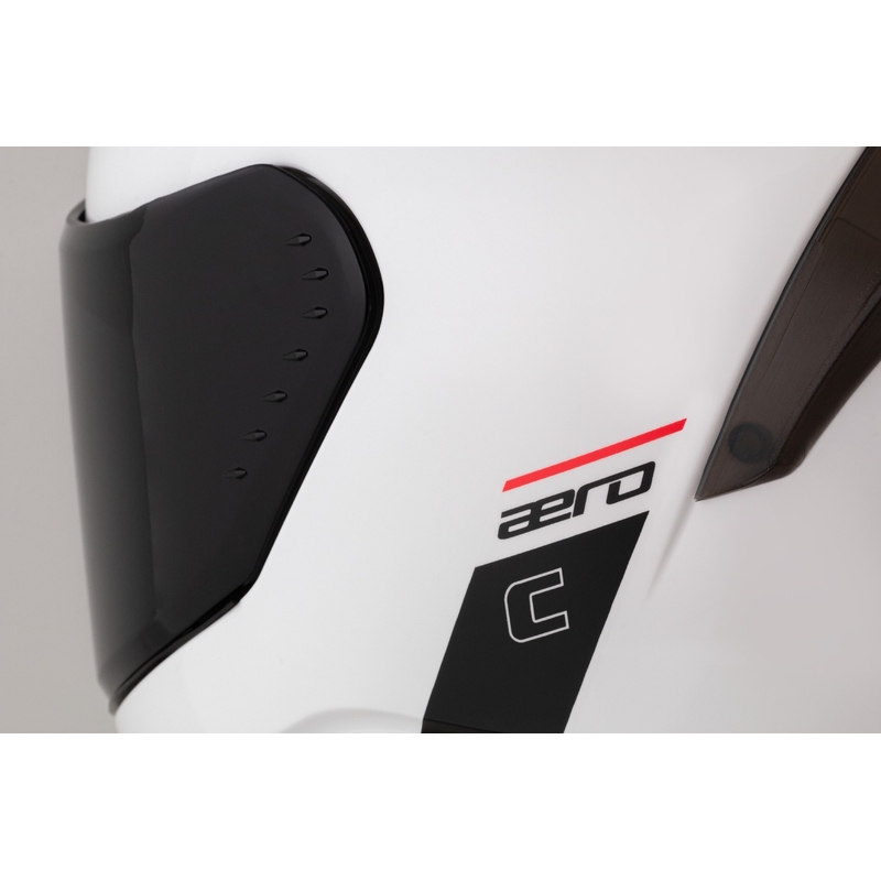 Casque moto Cassida Aero integral blanc-noir mat