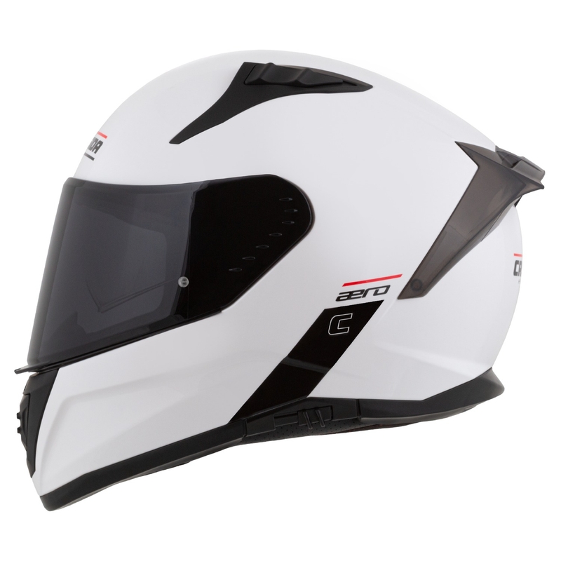 Casque moto Cassida Aero integral blanc-noir mat