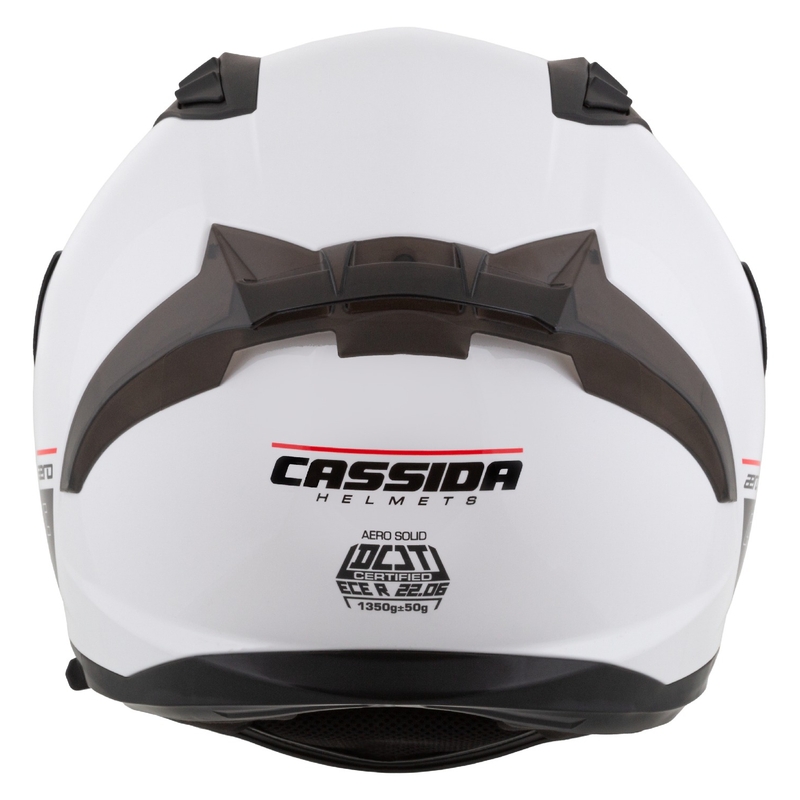 Casque moto Cassida Aero integral blanc-noir mat