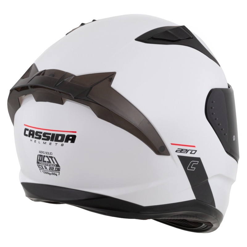 Casque moto Cassida Aero integral blanc-noir mat