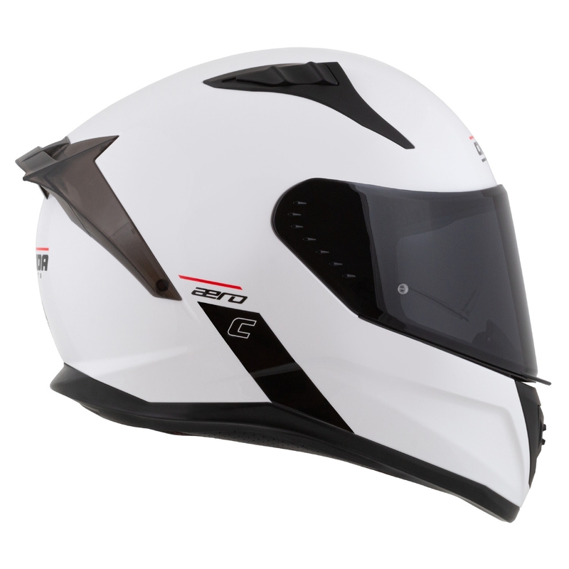 Casque moto Cassida Aero integral blanc-noir mat