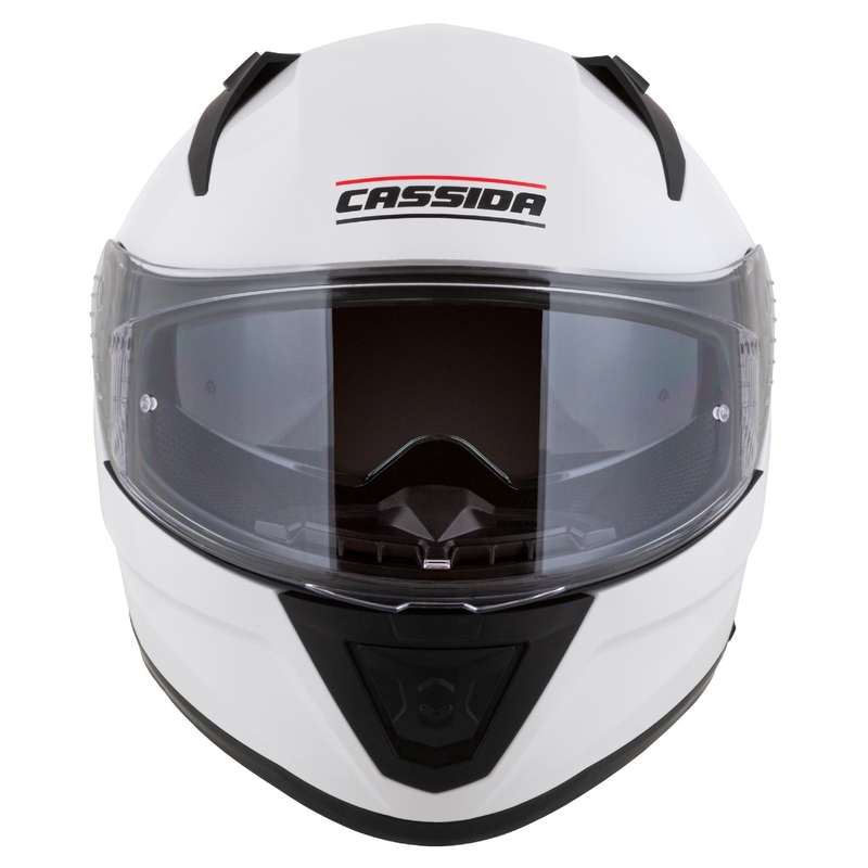 Casque moto Cassida Aero integral blanc-noir mat