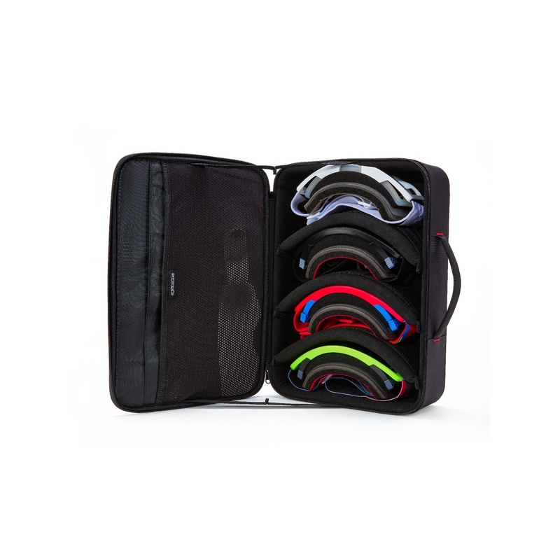 Etui à lunettes Alpinestars Supertech Vision noir et rouge
