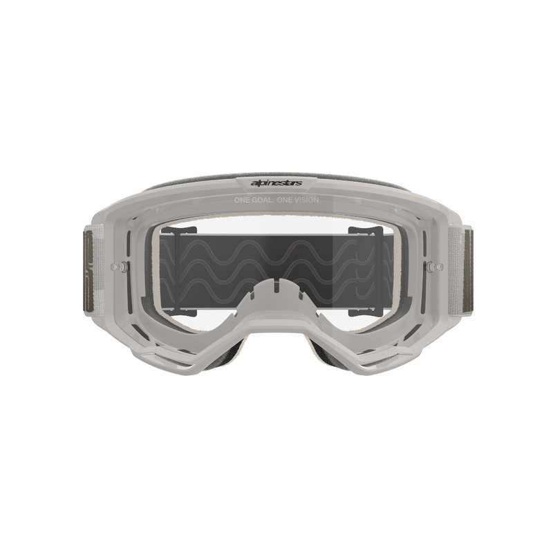 Lunettes de motocross Alpinestars Vision 5 Hollow sable avec plexi transparent