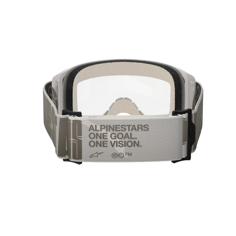 Lunettes de motocross Alpinestars Vision 5 Hollow sable avec plexi transparent