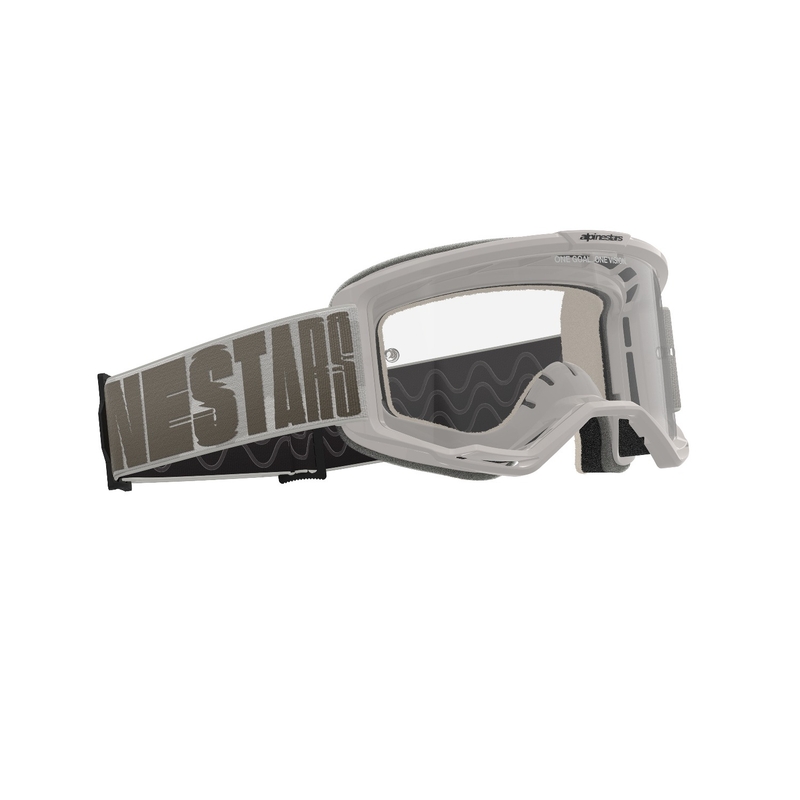 Lunettes de motocross Alpinestars Vision 5 Hollow sable avec plexi transparent