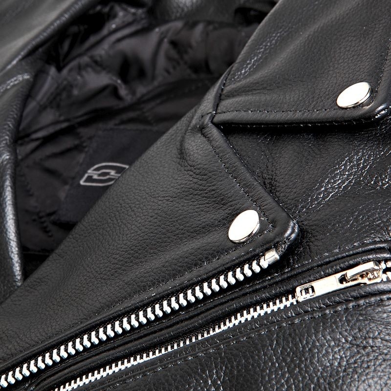 Veste moto femme Ozone Ramones Noir