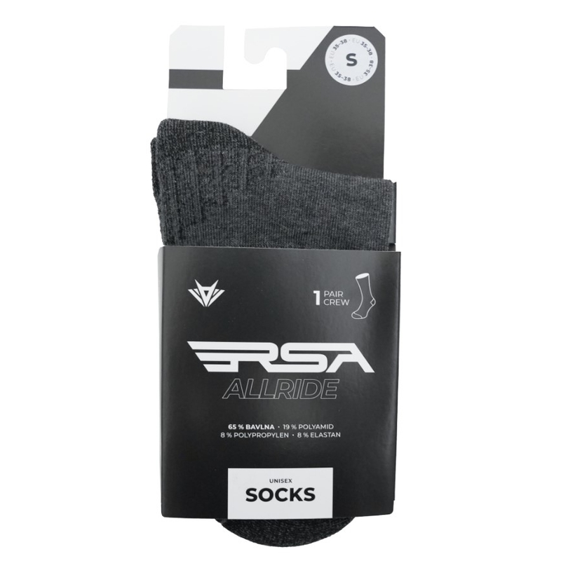 Chaussettes basses RSA Allride gris clair