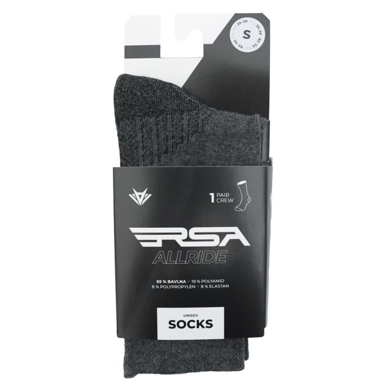 Chaussettes RSA Allride gris clair