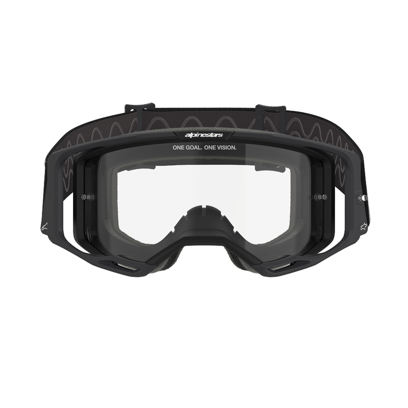 Lunettes de motocross Alpinestars Vision 8 Corp noir avec lentille claire