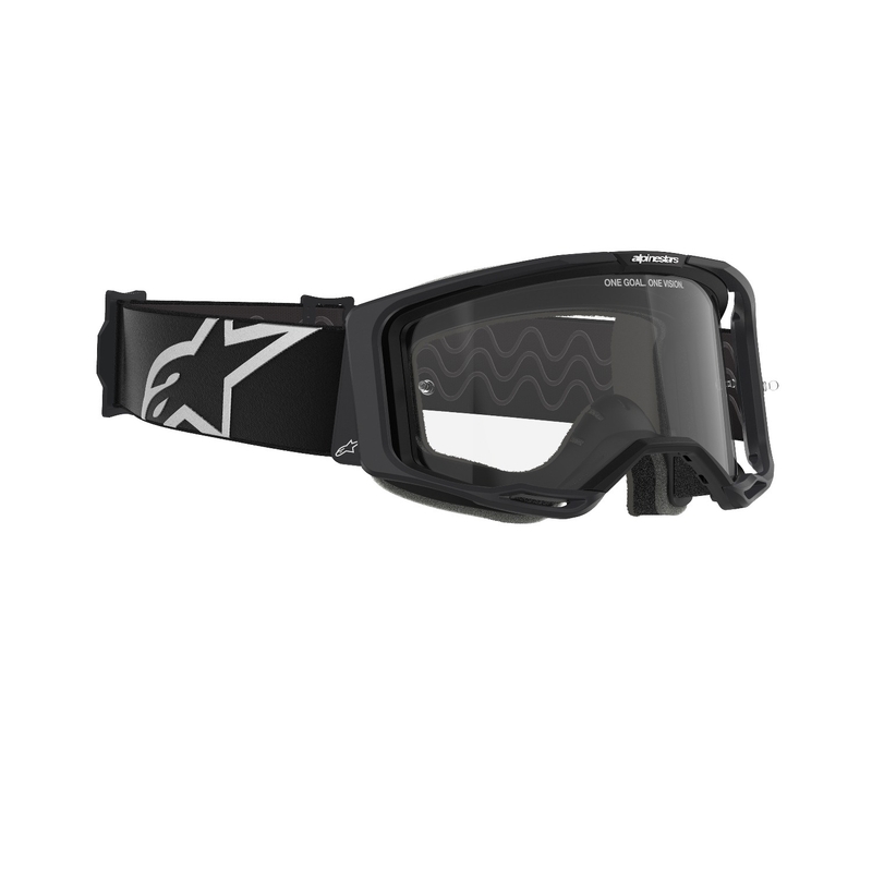 Lunettes de motocross Alpinestars Vision 8 Corp noir avec lentille claire