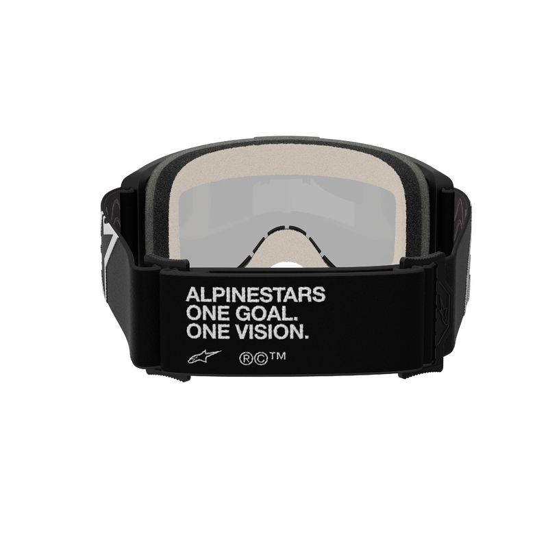 Lunettes de motocross Alpinestars Vision 5 Corp noires avec lentilles argentées miroitées