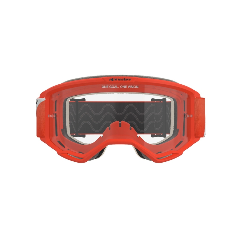 Lunettes de motocross Alpinestars Vision 5 Corp orange avec lentille claire
